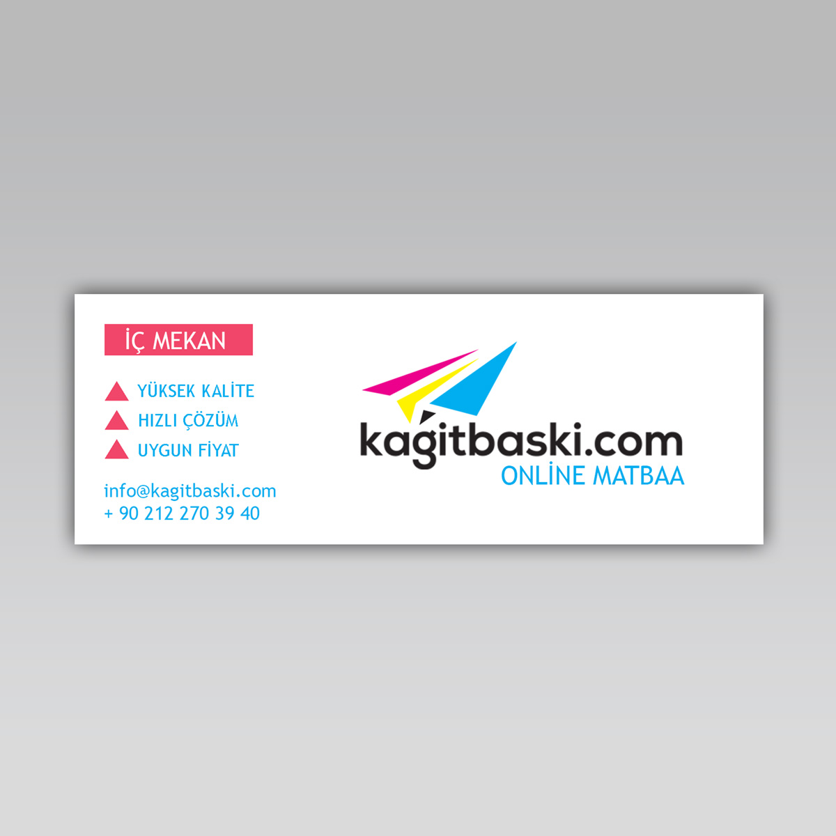 Banner İç Mekan Semiglosi 160 ve 240 Gram Basım Baskı için gerekli ola